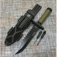 Тактический нож Colunbia с огнивом и компасом 32см модель 2548В