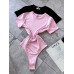 Боди женский из микродайвинга Модель: 1366-407 Цвет: розовый, беж