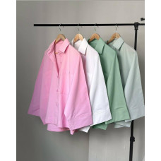 Рубашка женская Модель: 847-884 Цвет: черный, белый, оливковый, голубой, розовый, шоколад