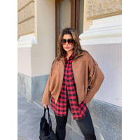 Бомбер женский эко замша на дайвинге Модель: 1483-05219 GR Цвет: шоколад, хаки