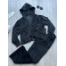 Костюм-тройка женский велюр (кофта + топ + штаны) Модель: 1425-1073 Цвет: серый меланж, черный, шоколад