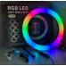 Кольцевая LED лампа RGB MJ33 33 см