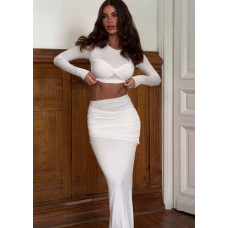 Женский костюм из микродайвинга Модель: 1482-046 Цвет: молоко, шоколадный, розовый