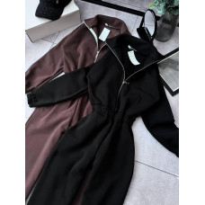 Комбинезон утепленный Модель: 1533-016 Цвет: черный, шоколад