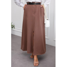 Юбка из костюмки люкс качества с молнией + ремень Модель: 802-2124 Цвет: черный, бежевый, бургунди, белая