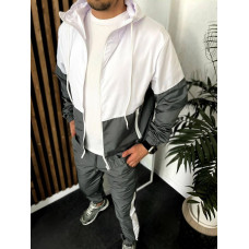 Мужской костюм 2-ка (брюки+ ветровка) Модель: 1431-0237 Цвет: графит, черный