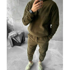 Мужской костюм из двустороннего плотного флиса (очень теплый) Модель: 1431-0222 Цвет: черный, хаки, графит, синий