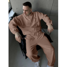 Мужской костюм из двустороннего плотного флиса Модель: 1491-313 Цвет: графит, молоко, черный, мокко, темно-синий