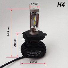 Светодиодные LED лампы для фар автомобиля S1-H4