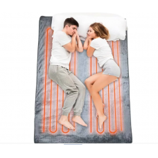 Электропростынь для автомобиля 160×150 см, серая MA703