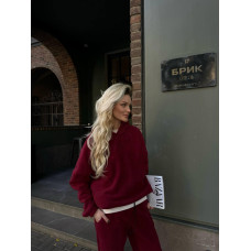 Костюм из двустороннего флиса Модель: 1557-319 Цвет: бордо, черный, беж, молоко, мокко