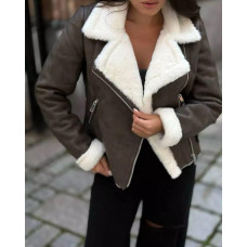 Дубленка с искусственным мехом Модель: 1553-8027