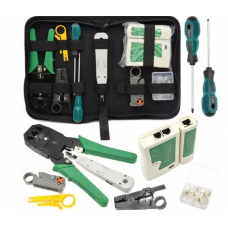 Комплект инструментов для обжима и тестирования сетевых кабелей RJ45/RJ11