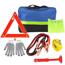 Аварийный комплект для автомобиля 6в1 с сумкой и жилетом универсальный дорожный набор автомобилиста