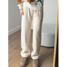 Брюки из кашемира стрейч Модель: 4941-1041 Цвет: молоко, графит