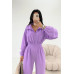 Флисовый комбинезон с затяжками Модель: 6220-1863 Цвет: бордо, шоколад, бутылка, молочный, графит, черный, барби, фиолетовый