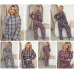 Уютная пижама из мягкой поливитскозы на фланелевые основе Модель: 1377-344 Цвет: синий, серый, красный