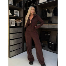 Костюм из двойного флиса Модель: 1425-1076 Цвет: Черный, Шоколад, Графит