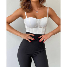 Топ-корсет из итальянского масла с чашками Модель: 4959-527 Цвет: белый