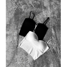 Топ из микродайвинга с пуш-ап Модель: 4959-419 Цвет: черный, белый