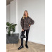 Рубашка в клетку oversize Модель: 1550-1662 Цвет: в ассортименте