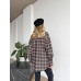 Рубашка в клетку oversize Модель: 1550-1662 Цвет: в ассортименте