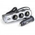 Разветвитель автомобильный тройник WF-0120 с USB
