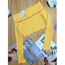 Женский стильный топ из ангоры рубчик Модель: 1550-1427 Цвета: черный, голубой, желтый, беж, серый