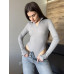 Боди женское из турецкого рубчика на флисе Модель: 1550-5087 Цвет: белый, черный, мокко, серый, графит