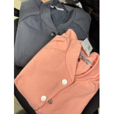 Костюм женский двойка: платье и бомбер Модель: 1550-2377 Цвет: бежевый, серый, графит, коричневый, фиолетовый, голубой, меланж