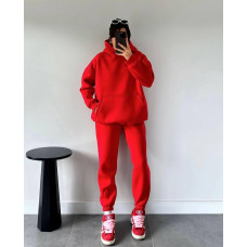 Костюм женский кенгуру с флисом Модель: 6260-918 Цвет: черный, бордо, барби, темно-зеленый, голубой, электрик, темный беж