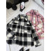 Рубашка женская тепла классическая в клетку Модель: 4663-715 Цвет: черно-белая, мокко (темный беж), зеленый, темно-синий, розовый