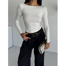 Лонг женский базовый с глубоким вырезом Модель: 4663-7175 Цвет: шоколад, черный, белый, темно-синий, бордо, графит