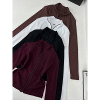 Лонгсливы женские на замочке Модель: 4663-7234 Цвета: черный, белый, шоколад, бордо