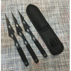 Набор тактических метательных ножей 3 штуки c Чехлом 21см / АК-326