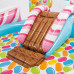 Надувной бассейн с горкой Candy Zone Play Center 57149 INTEX
