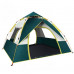 Автоматическая туристическая кемпинговая палатка для 4 человек с козырьком и окнами