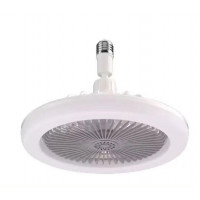 Потолочный вентилятор LED с подсветкой 30 Вт, лампа-вентилятор в патрон, вентиляторы светильники