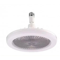 Потолочный вентилятор LED с подсветкой 30 Вт, лампа-вентилятор в патрон, вентиляторы светильники
