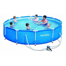 Каркасный бассейн Bestway 56416, 366х76 см,+ насос 6473 л