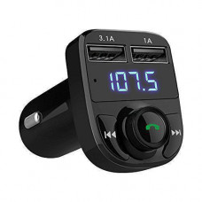 Автомобильный фм модулятор / fm трансмиттер X8, 2 usb + громкая связь, Bluetooth