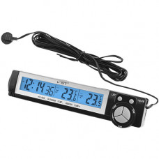 Автомобильные часы с термометром vst-7043