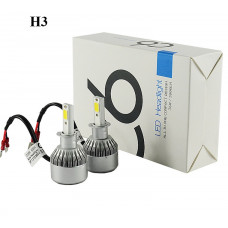 LED лампы светодиодные для фар автомобиля c6 h3