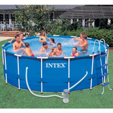 Каркасный бассейн Intex 28718 (intex 28218) 366 х 99 см с фильтр насосом и лестницей
