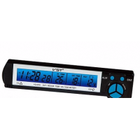 Автомобильные часы с термометром и вольтметром vst-7043V