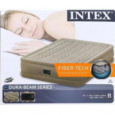 Надувной матрас кровать со встроенным электронасосом Intex 64458 152*203*46см