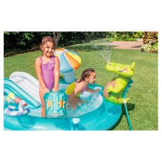 Водный надувной игровой центр Intex 57165 Аллиигатор 203x173x189 см