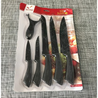 Набор кухонных металлокерамических ножей 6шт / ХЕ-6345