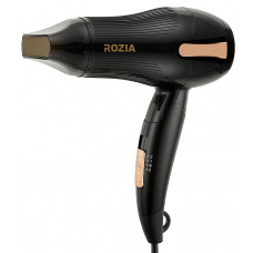 Дорожный фен для волос Rozia HC-8170 1200W, фен для волос с складной ручкой, черный
