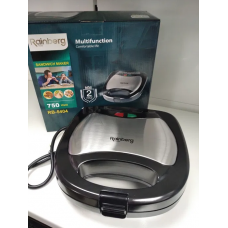 Гриль контактный Rainberg RB-5404 750 Вт,  бутербродница, сендвичница Реинберг